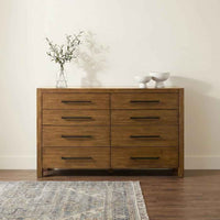 Adderley 8-drawer Bedroom Dresser Cabinet Warm Brown - Home & Sleep Outlet