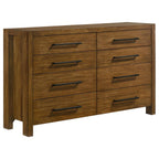 Home & Sleep Outlet - Adderley 8-drawer Bedroom Dresser Cabinet Warm Brown