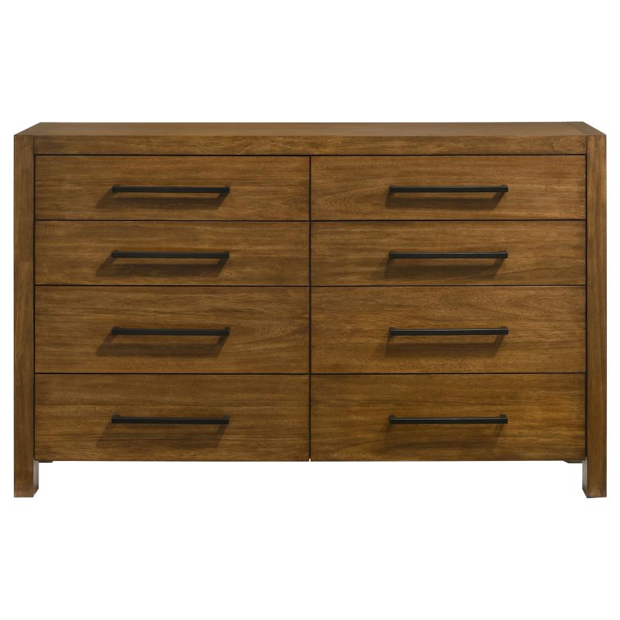 Home & Sleep Outlet - Adderley 8-drawer Bedroom Dresser Cabinet Warm Brown