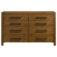 Adderley 8-drawer Bedroom Dresser Cabinet Warm Brown - Home & Sleep Outlet