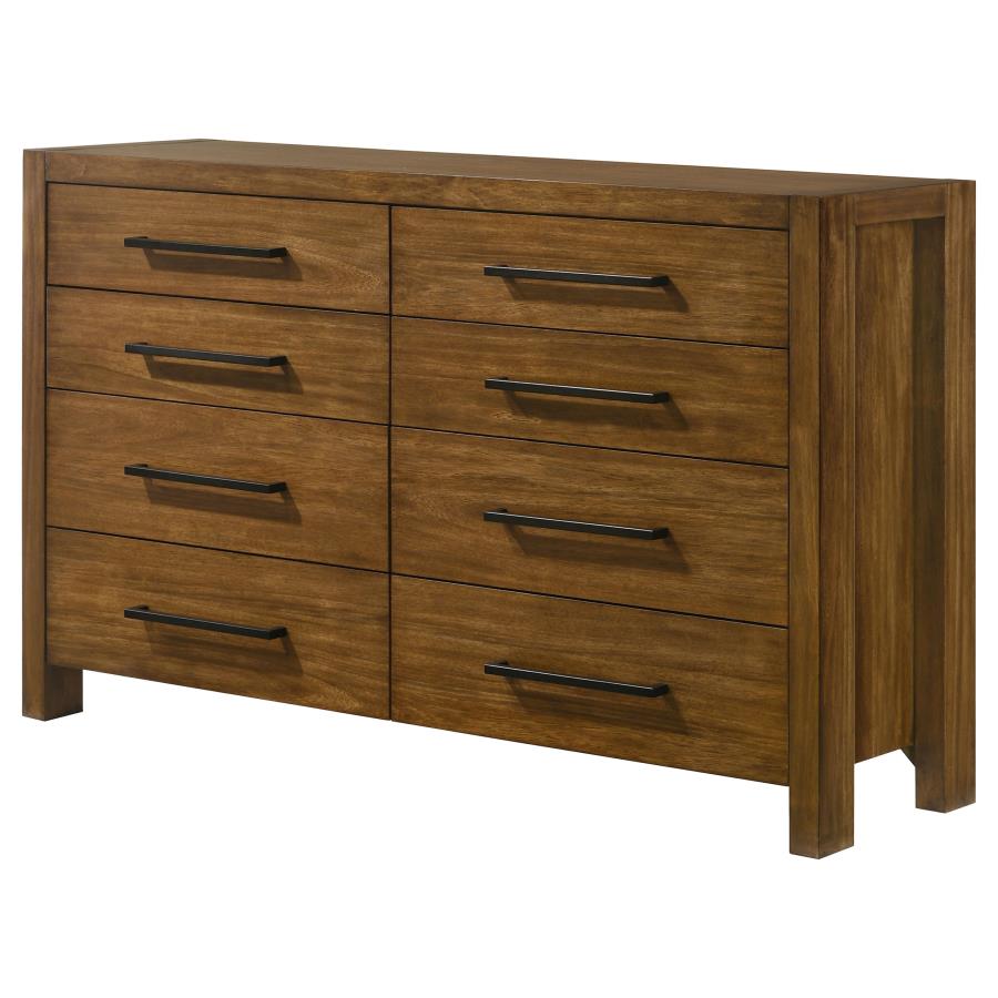 Home & Sleep Outlet - Adderley 8-drawer Bedroom Dresser Cabinet Warm Brown