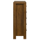 Adderley 5-drawer Bedroom Chest of Drawers Warm Brown - Home & Sleep Outlet