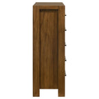 Home & Sleep Outlet - Adderley 5-drawer Bedroom Chest of Drawers Warm Brown