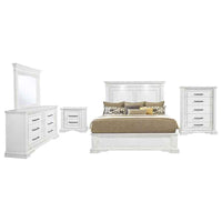 McKinney 5-piece Eastern King Bedroom Set Vintage White - Home & Sleep Outlet