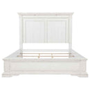 McKinney Eastern King LED Light Panel Bed Vintage White - Home & Sleep Outlet