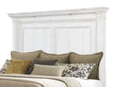 McKinney Eastern King LED Light Panel Bed Vintage White - Home & Sleep Outlet