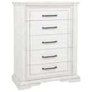 McKinney 5-piece California King Bedroom Set Vintage White - Home & Sleep Outlet