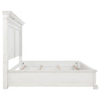 McKinney California King LED Light Panel Bed Vintage White