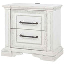 McKinney 2-drawer Nightstand with Dual USB Vintage White - Home & Sleep Outlet