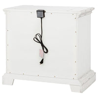 McKinney 2-drawer Nightstand with Dual USB Vintage White - Home & Sleep Outlet