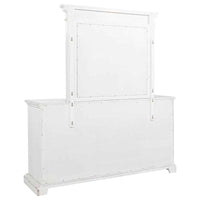 McKinney 6-drawer Bedroom Dresser with Mirror Vintage White - Home & Sleep Outlet