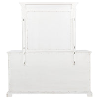 McKinney 6-drawer Bedroom Dresser with Mirror Vintage White - Home & Sleep Outlet