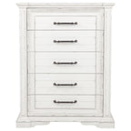 McKinney 5-drawer Bedroom Chest of Drawers Vintage White