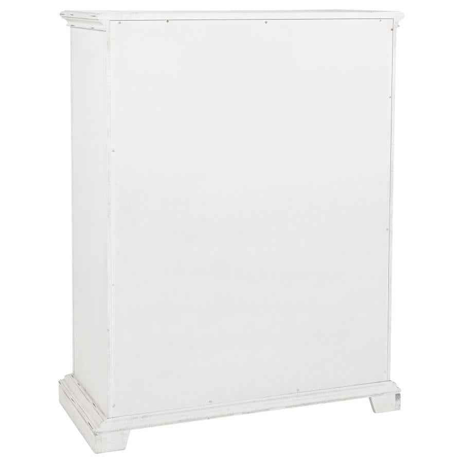 McKinney 5-drawer Bedroom Chest of Drawers Vintage White - Home & Sleep Outlet