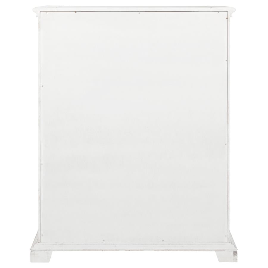 McKinney 5-drawer Bedroom Chest of Drawers Vintage White - Home & Sleep Outlet