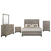 Valen Five-piece Full Bedroom Set Light Taupe - Home & Sleep Outlet