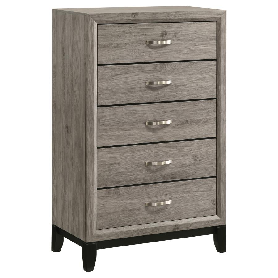 Home & Sleep Outlet - Watson Five-piece Full Bedroom Set Light Taupe