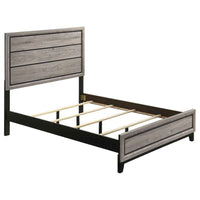 Valen Wood Full Panel Bed Light Taupe - Home & Sleep Outlet