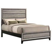 Valen Wood Full Panel Bed Light Taupe - Home & Sleep Outlet