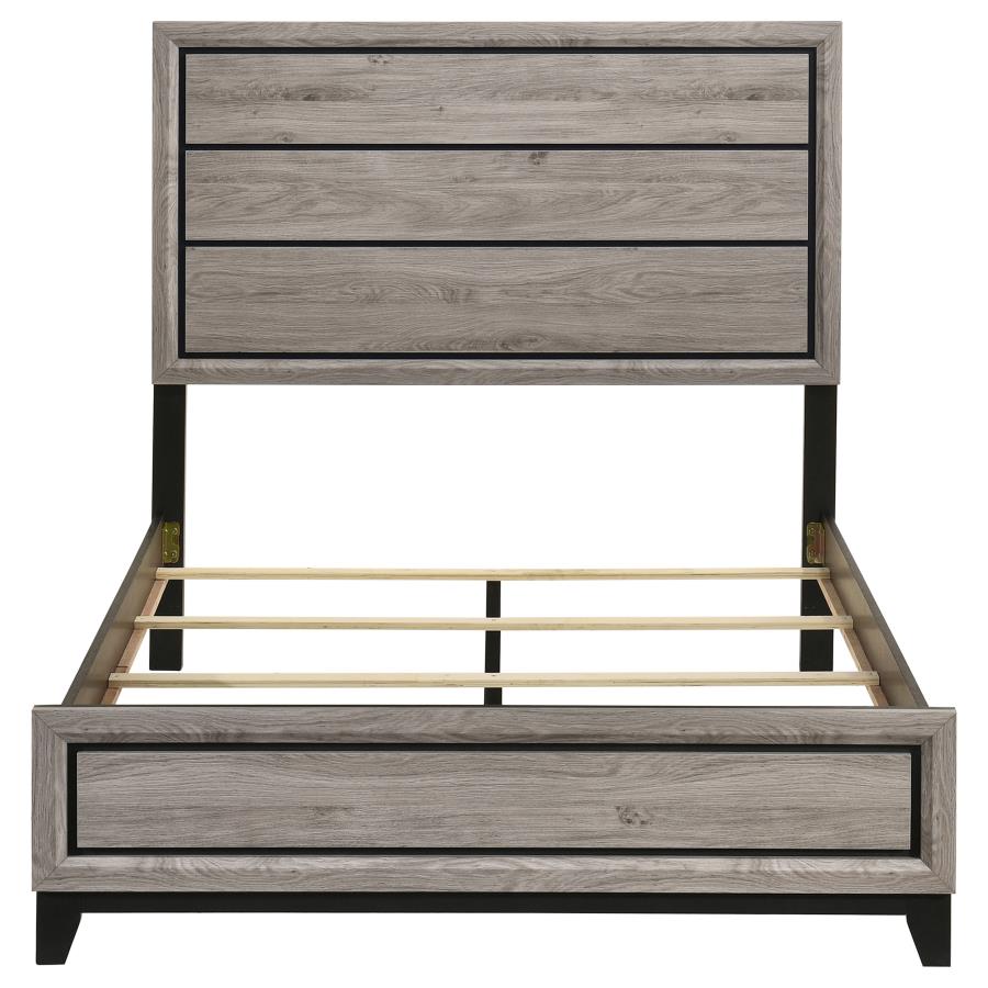 Home & Sleep Outlet - Watson Wood Full Panel Bed Light Taupe