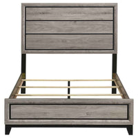 Valen Wood Full Panel Bed Light Taupe - Home & Sleep Outlet