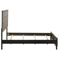 Valen Wood Full Panel Bed Light Taupe - Home & Sleep Outlet