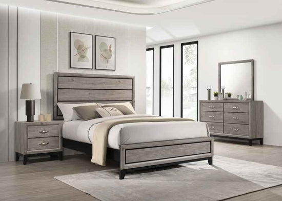Valen Four-piece Eastern King Bedroom Set Light Taupe