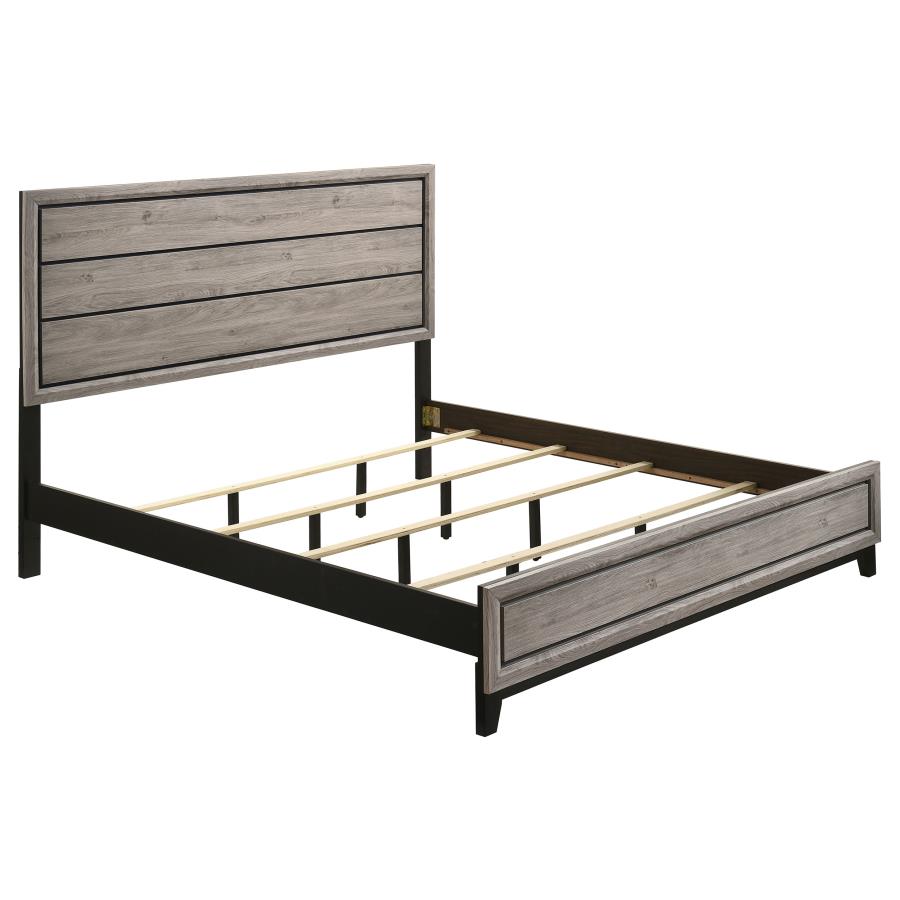 Home & Sleep Outlet - Watson Wood Eastern King Panel Bed Light Taupe
