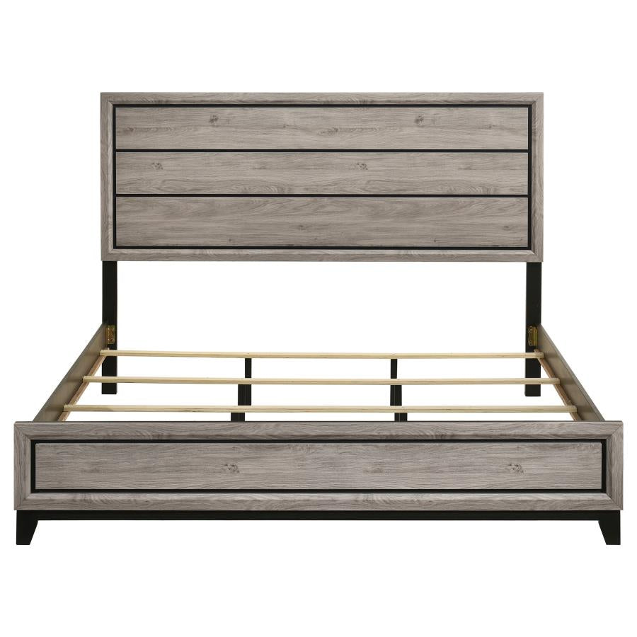 Home & Sleep Outlet - Watson Wood Eastern King Panel Bed Light Taupe