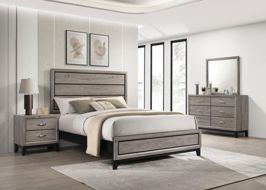 Home & Sleep Outlet - Watson Four-piece California King Bedroom Set Light Taupe