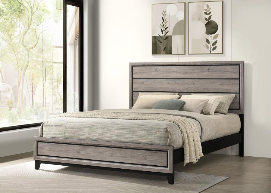 Home & Sleep Outlet - Watson Wood California King Panel Bed Light Taupe