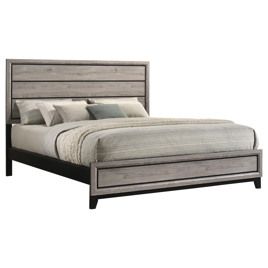 Home & Sleep Outlet - Watson Wood California King Panel Bed Light Taupe
