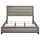 Valen Wood California King Panel Bed Light Taupe - Home & Sleep Outlet