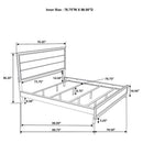 Valen Wood California King Panel Bed Light Taupe - Home & Sleep Outlet