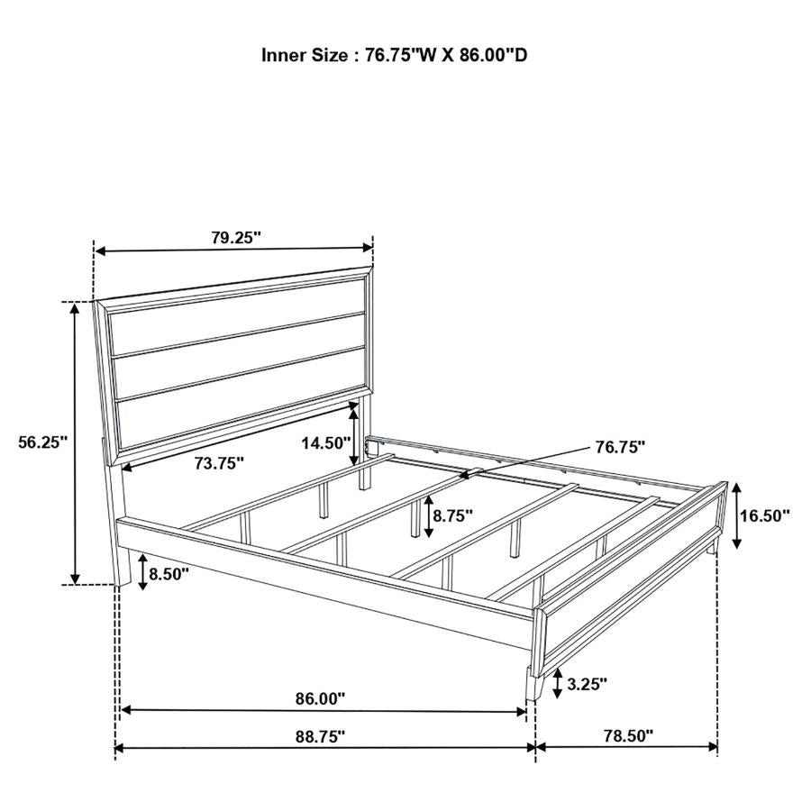 Home & Sleep Outlet - Watson Wood California King Panel Bed Light Taupe