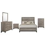 Home & Sleep Outlet - Watson Five-piece Queen Bedroom Set Light Taupe