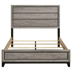 Home & Sleep Outlet - Watson Wood Queen Panel Bed Light Taupe