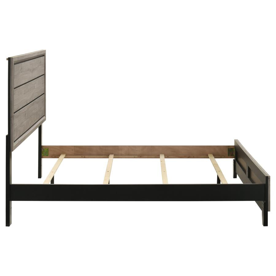 Home & Sleep Outlet - Watson Wood Queen Panel Bed Light Taupe