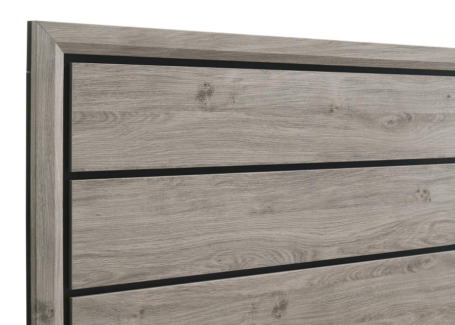 Home & Sleep Outlet - Watson Wood Queen Panel Bed Light Taupe
