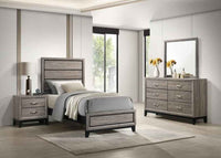 Valen Four-piece Twin Bedroom Set Light Taupe