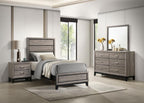 Home & Sleep Outlet - Watson Four-piece Twin Bedroom Set Light Taupe