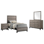 Home & Sleep Outlet - Watson Four-piece Twin Bedroom Set Light Taupe
