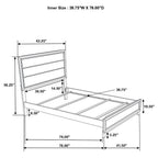Home & Sleep Outlet - Watson Four-piece Twin Bedroom Set Light Taupe