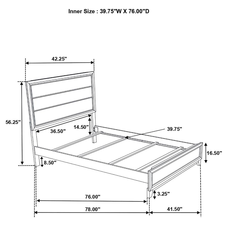 Home & Sleep Outlet - Watson Four-piece Twin Bedroom Set Light Taupe