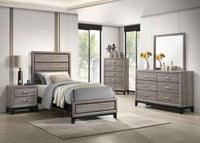 Valen Five-piece Twin Bedroom Set Light Taupe