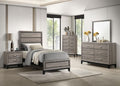 Home & Sleep Outlet - Watson Five-piece Twin Bedroom Set Light Taupe