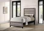 Home & Sleep Outlet - Watson Wood Twin Panel Bed Light Taupe