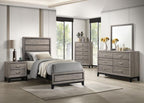 Home & Sleep Outlet - Watson Wood Twin Panel Bed Light Taupe