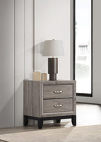 Home & Sleep Outlet - Watson 2-drawer Nightstand Bedside Table Light Taupe