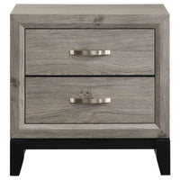 Valen 2-drawer Nightstand Bedside Table Light Taupe